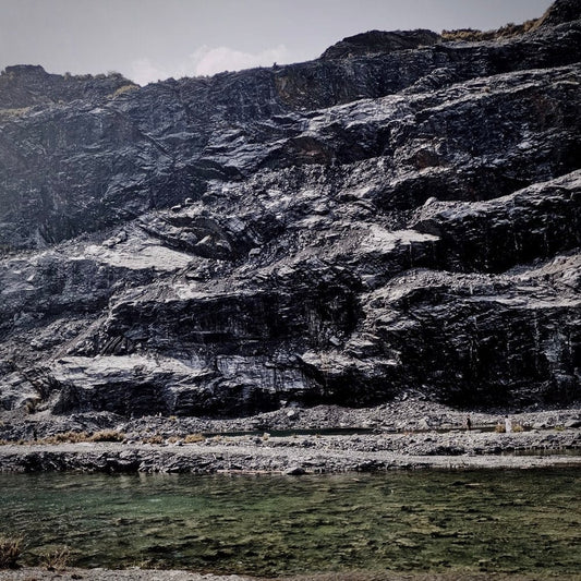 Cross Stitch | Jinhua - Gray And White Rocky Mountain Under Blue Sky During Daytime - Cross Stitched