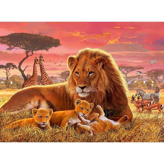 Cross Stitch | King his Cubs - Cross Stitched