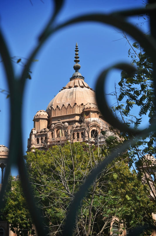 Cross Stitch | Lucknow - Photo Of Beige Cathedral - Cross Stitched