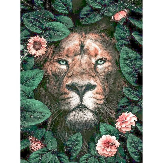 Cross Stitch | Majestic Lion - Cross Stitched