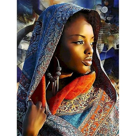 Cross Stitch | Modern African Goddess - Cross Stitched