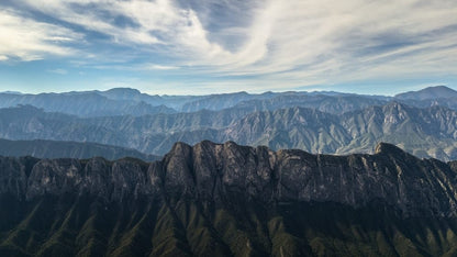 Cross Stitch | Monterrey - Bird'S-Eye View Of Mountain Under Cloudy Sky - Cross Stitched