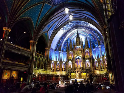 Cross Stitch | Montréal - People In Cathedral - Cross Stitched