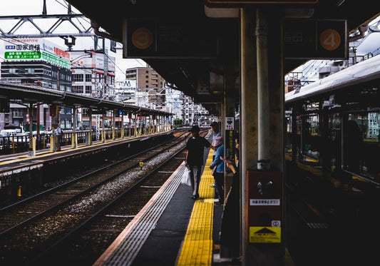 Cross Stitch | Ōsaka - Black And Green Train Toy - Cross Stitched