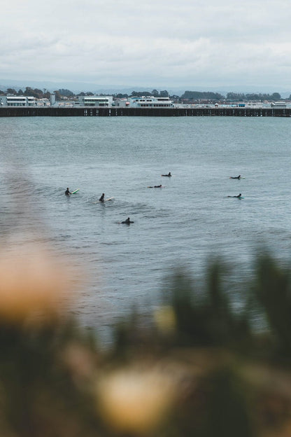 Cross Stitch | Santa Cruz - People Surfing During Daytime - Cross Stitched