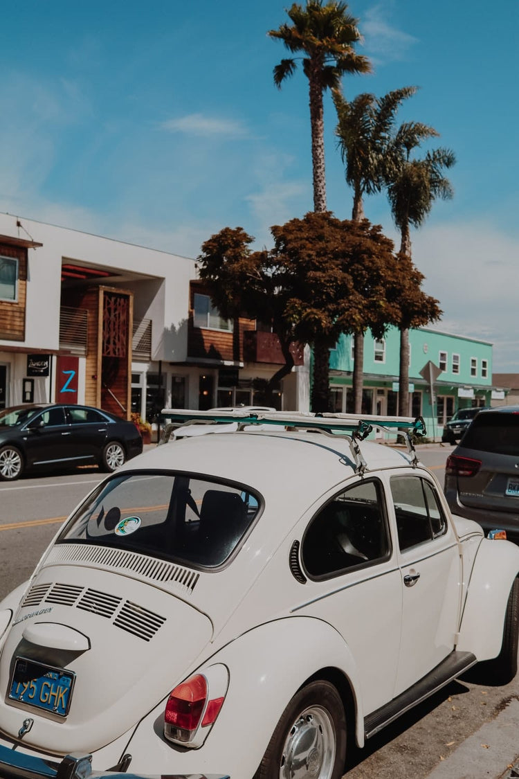 Cross Stitch | Santa Cruz - Volkswagen Beetle Park Beside Sidewalk