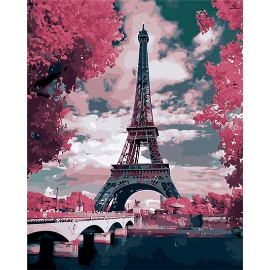 Cross Stitch | Spring Time in Paris - Cross Stitched