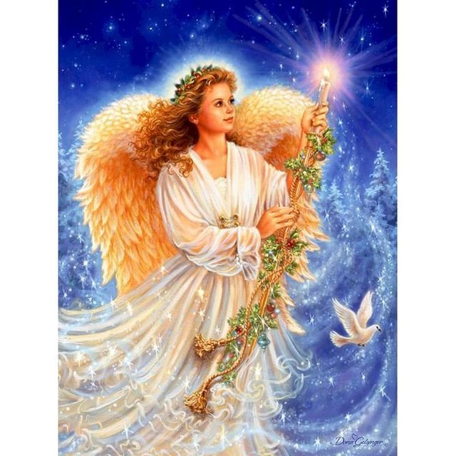 Cross Stitch | Stardust Angel - Cross Stitched