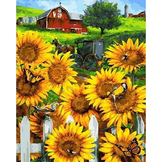 Cross Stitch | Sunflower Paradise - Cross Stitched