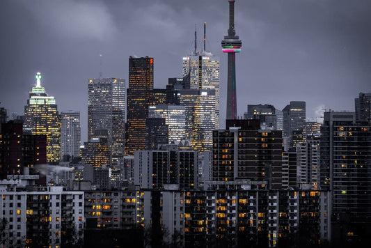 Cross Stitch | Toronto - Landscape Photography Of High-Rise Buildings - Cross Stitched