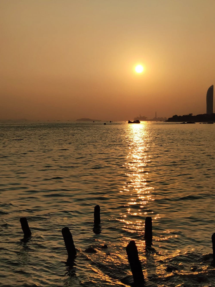 Cross Stitch | Xiamen - Boats At Sea At Sunset