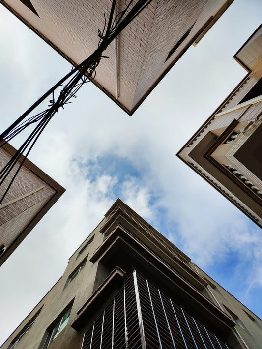 Cross Stitch | Xiamen - Concrete Buildings During Day - Cross Stitched