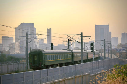 Cross Stitch | Zhenjiang - Green Train - Cross Stitched