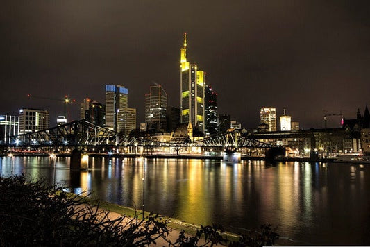 Frankfurt Skyline N Cross Stitch Kit - Cross Stitched