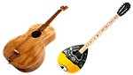 Guitar Musical Instrument Acoustics Cross Stitch Kit - Cross Stitched