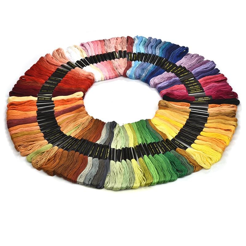 Multicolour Cross Stitch Threads 24/36/50/100pcs - Cross Stitched